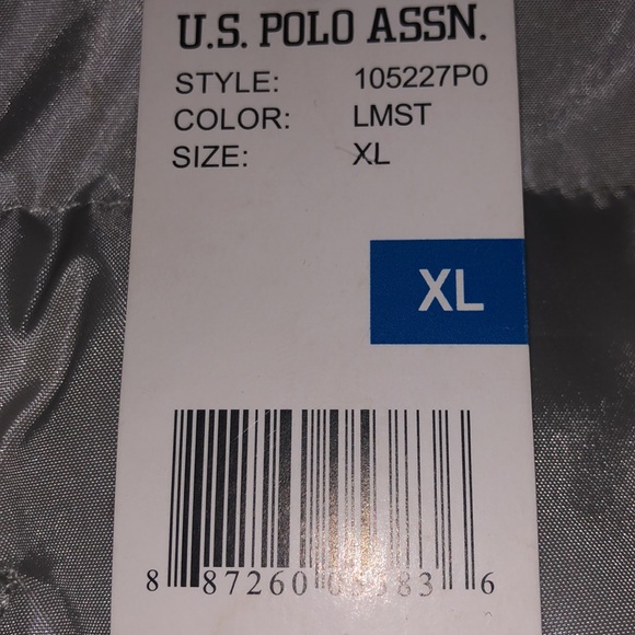 US Polo Assn. NWT•Silver Puffer Vest w/SweatHood - Picture 5 of 11
